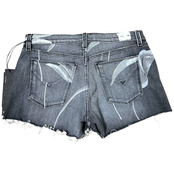 Hudson Kenzie Cut-Off Denim Shorts | Light Wash Floral | Size 26 | NWT - Picture 2 of 11